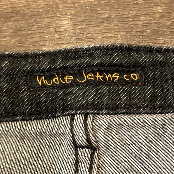 Nudie Jeans Women's Straight Sally Jean Pixelated Grey Size 34 - Picture 8 of 11